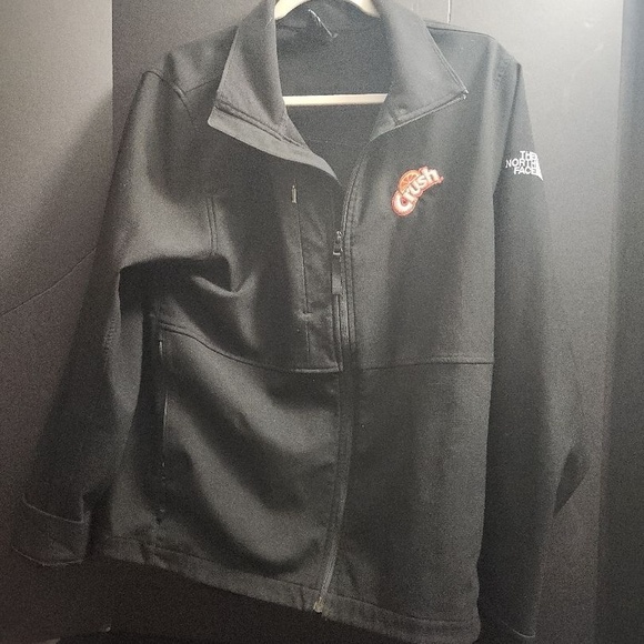 The North Face Orange Crush soda Full-Zip Jacket size Large Black Outdoor Casual - Picture 1 of 8
